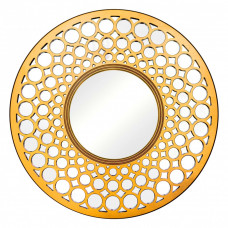 Круглое зеркало 75 см в золотой декоративной раме Round Gold 